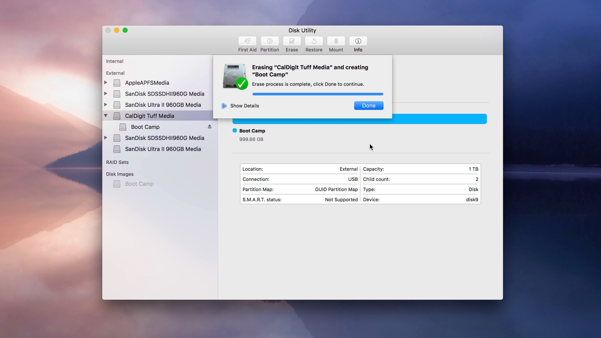 partition external hard drive for windows and mac